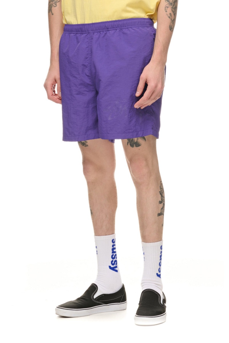 Purple Stüssy Big Stock Nylon Short | AJSTZW-214