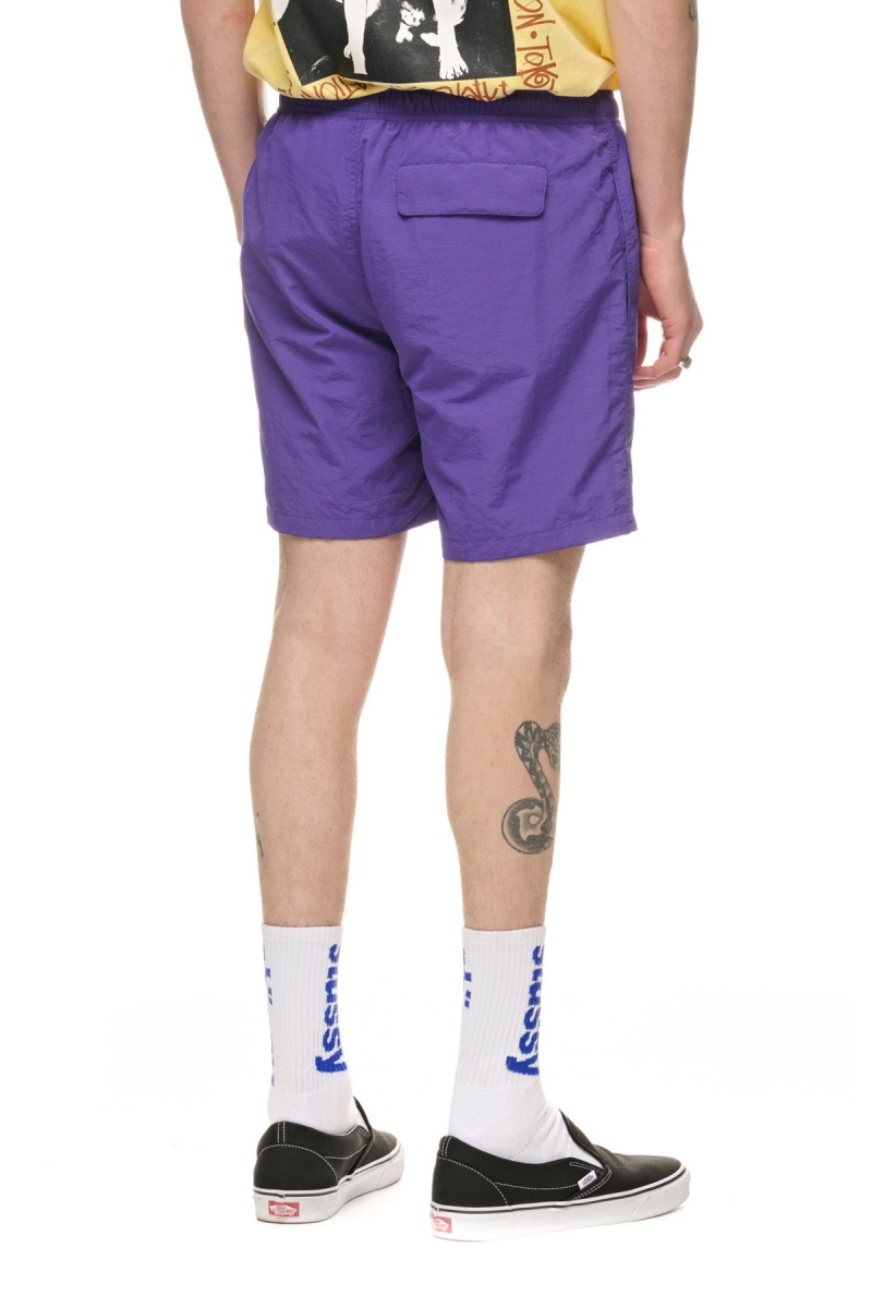 Purple Stüssy Big Stock Nylon Short | AJSTZW-214