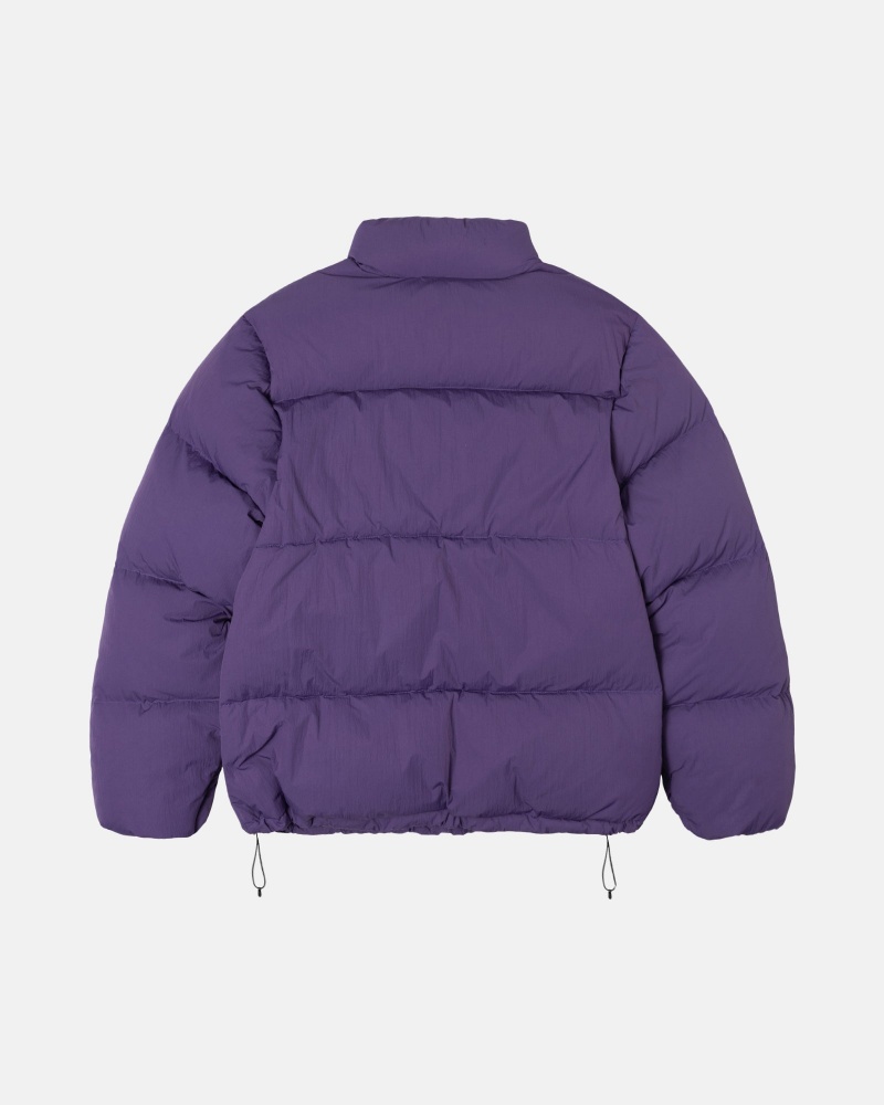 Purple Stüssy Down Puffer Nylon | CPBA2-0837