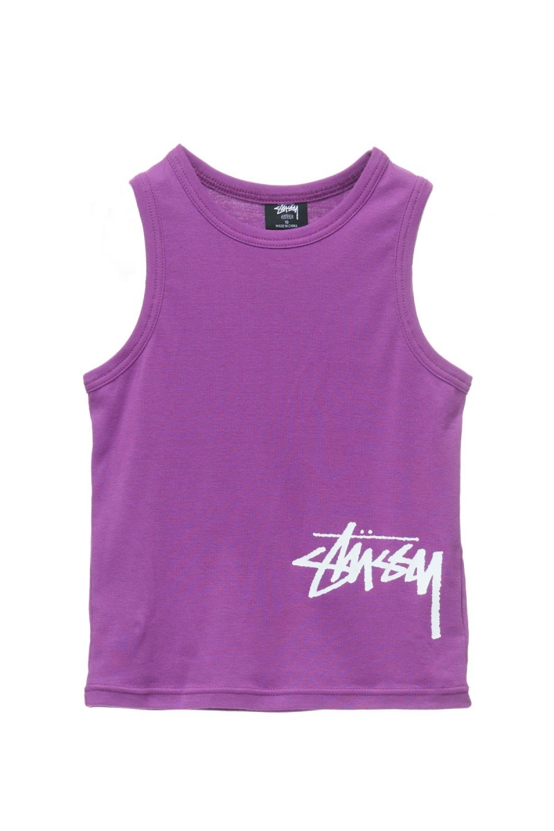 Purple Stüssy Mid Graffiti Tank | ANPHCW-489