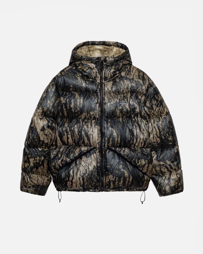 Relic Camo Stüssy Down Parka Micro Ripstop | QWSL7-0958