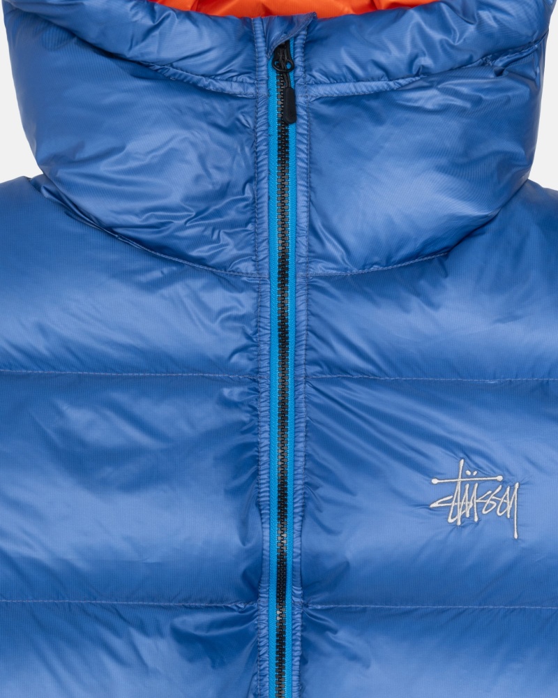 Royal Blue Stüssy Down Parka Micro Ripstop | LRQE-24760