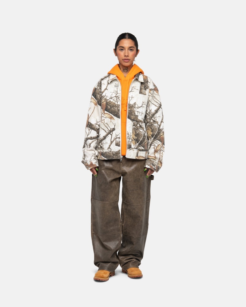 Snow Stüssy Zip Work Jacket Realtree Edge | CDPA-50137