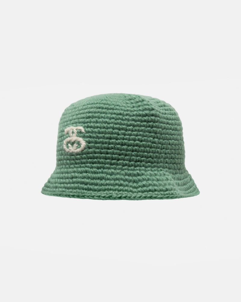 Spruce Stüssy Bucket Hat SS Link Knit | XBVP-51832