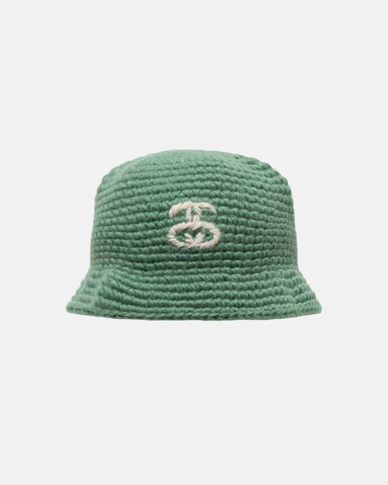 Spruce Stüssy Bucket Hat SS Link Knit | XBVP-51832