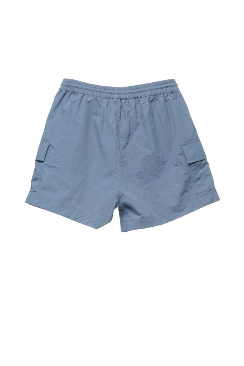 Steel Blue Stüssy Nylon Cargo Short | JUYNIA-482