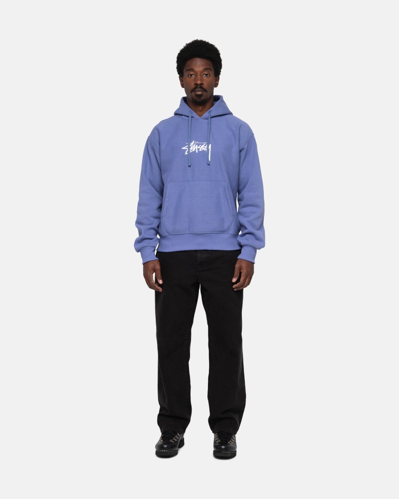 Storm Stüssy Stock Logo Applique Hoodie | WJFD1-6453