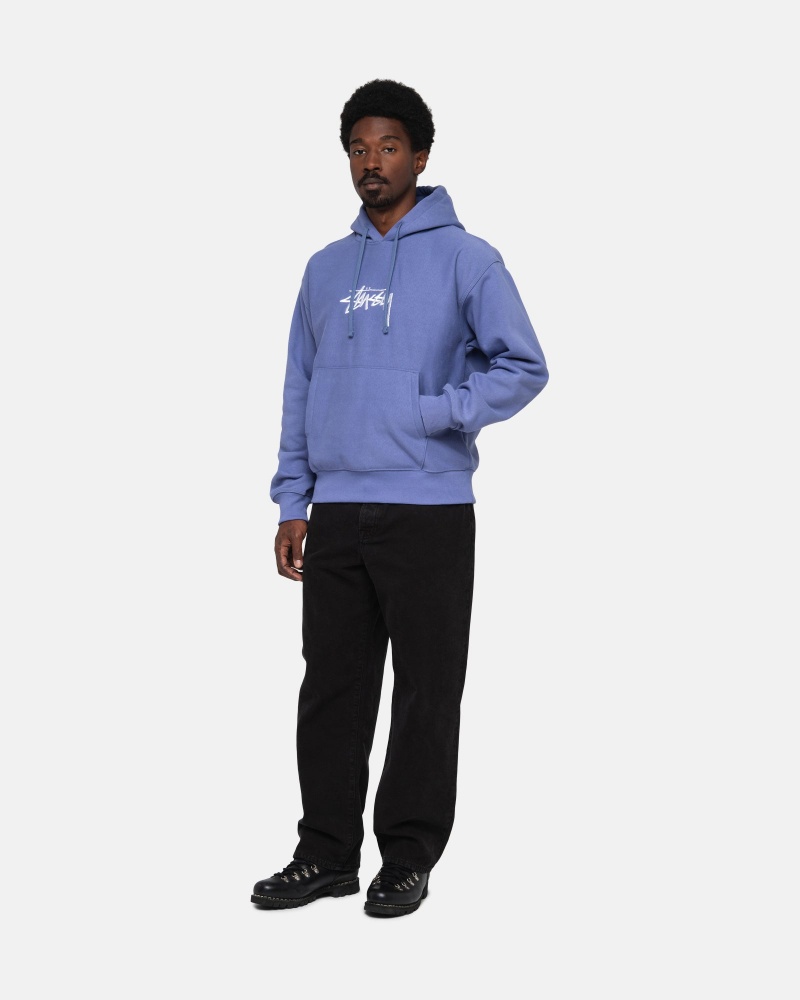 Storm Stüssy Stock Logo Applique Hoodie | WJFD1-6453