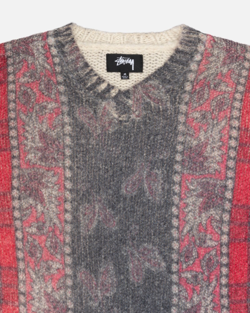 Stüssy Mixed Print Alpaca Sweater | DLSM1-4279