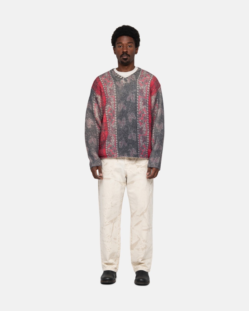 Stüssy Mixed Print Alpaca Sweater | DLSM1-4279