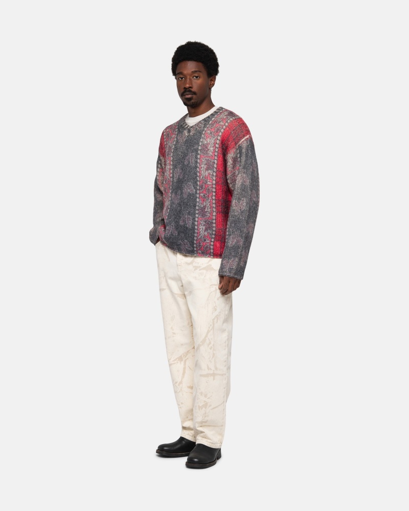 Stüssy Mixed Print Alpaca Sweater | DLSM1-4279