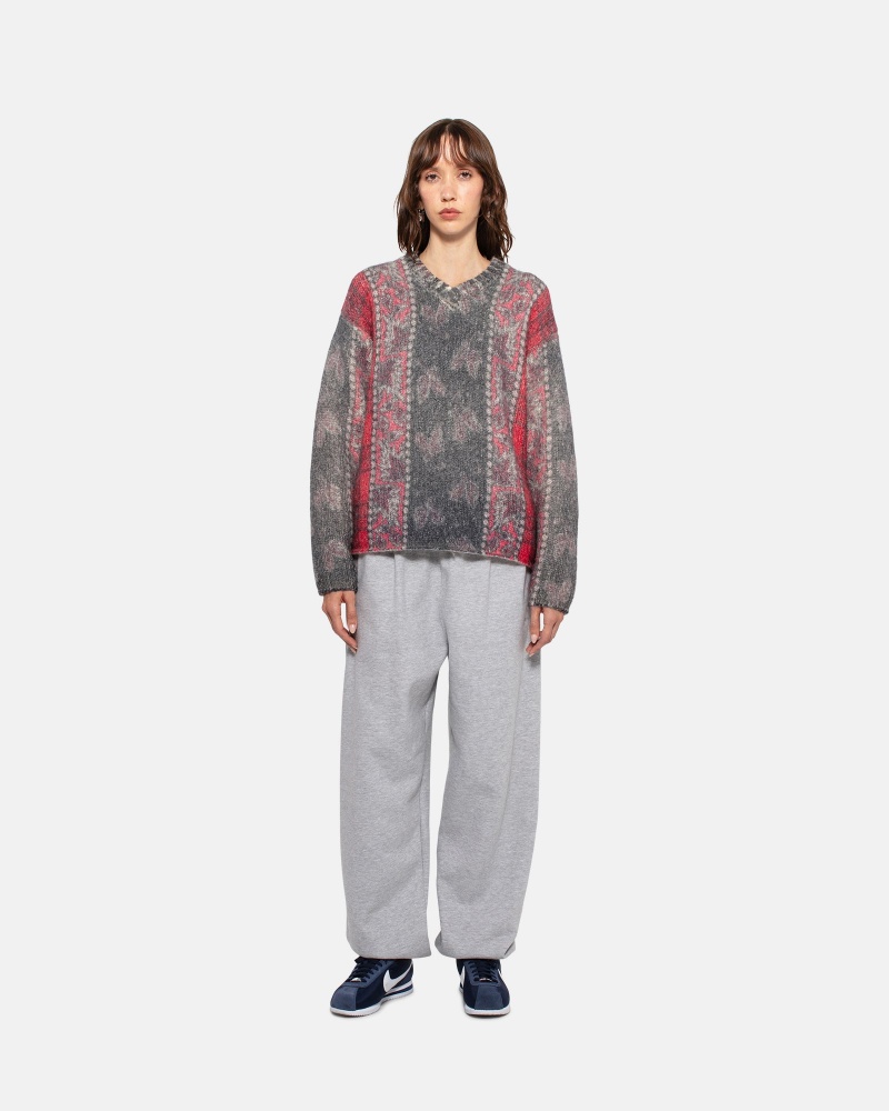 Stüssy Mixed Print Alpaca Sweater | DLSM1-4279