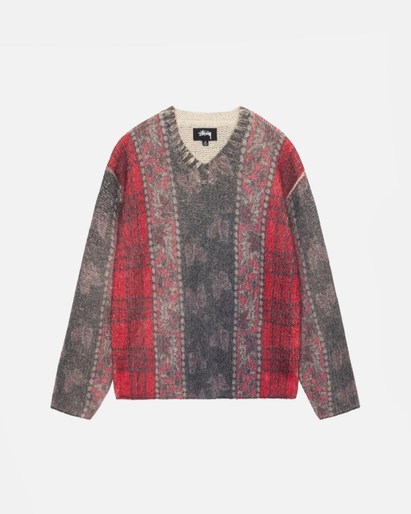 Stüssy Mixed Print Alpaca Sweater | DLSM1-4279