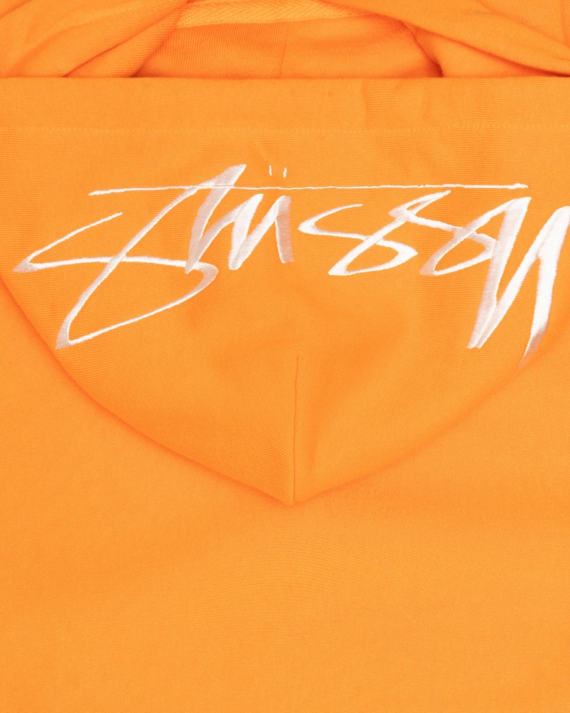 Tangerine Stüssy Back Hoodie Applique Hoodie | LDPX9-4568