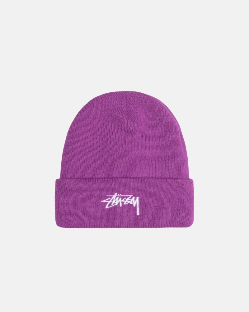 Violet Stüssy Cuff Beanie Stock | VUFZ4-2390