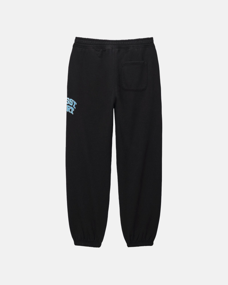 Washed Black Stüssy Sport Sweatpant | FXHG-08469