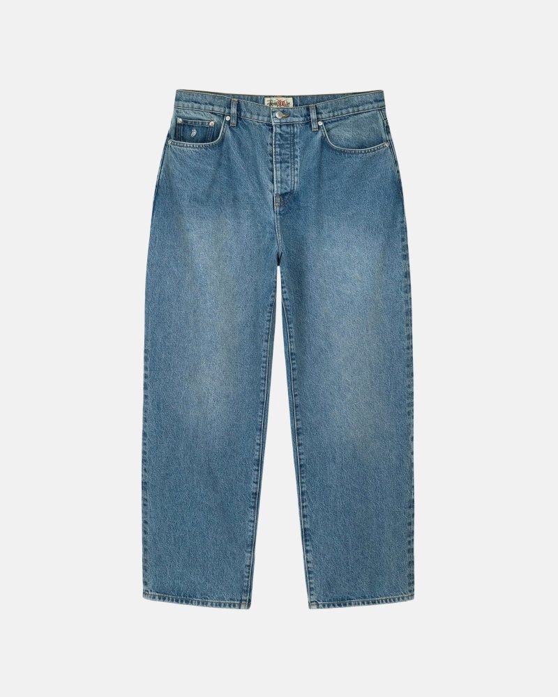 Washed Blue Stüssy Big Ol\' Jean Denim | BLVM5-1963