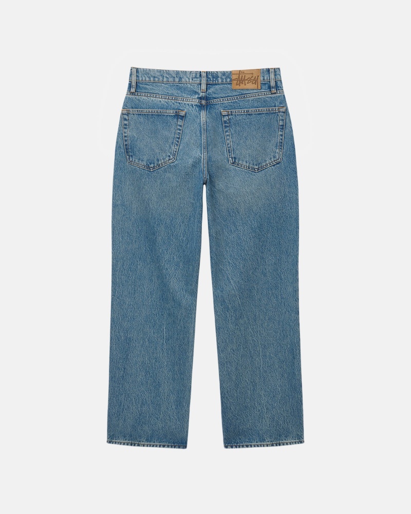 Washed Blue Stüssy Classic Jean Denim | MEPX2-5470