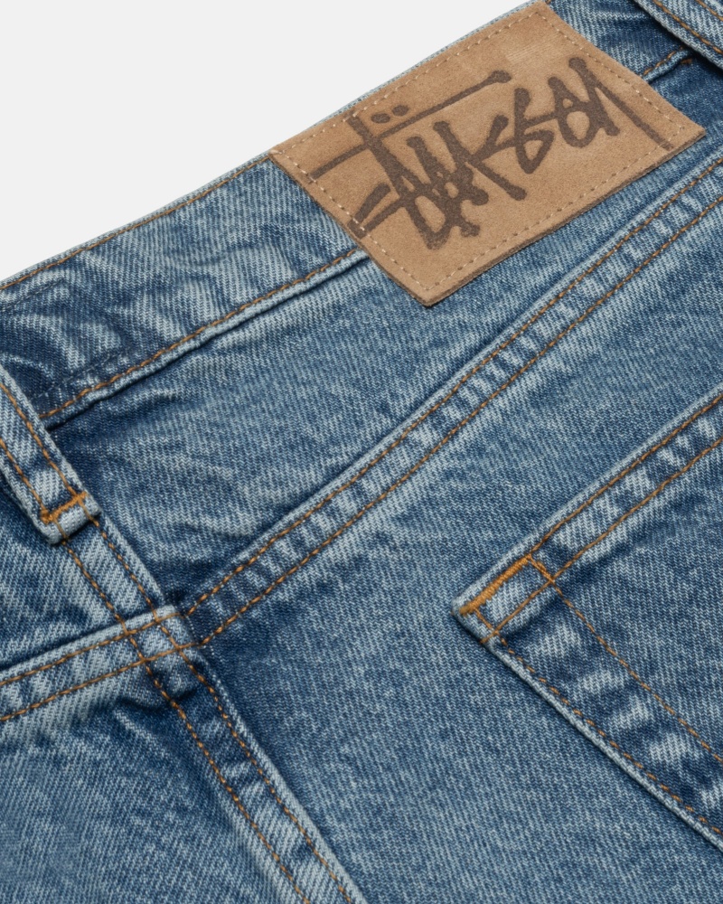 Washed Blue Stüssy Classic Jean Denim | MEPX2-5470