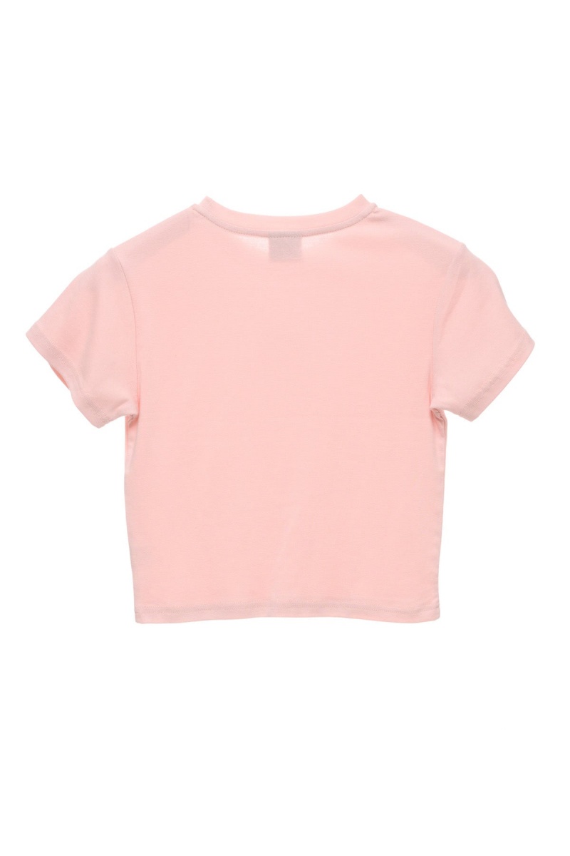 Washed Pink Stüssy Graffiti Rib Tee | RJQLWC-842