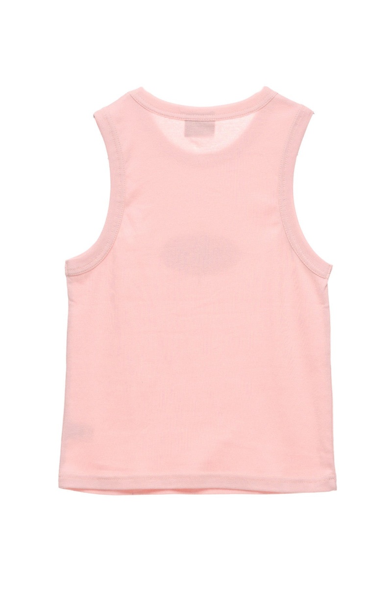 Washed Pink Stüssy Points Rib Tank | LFKODZ-056