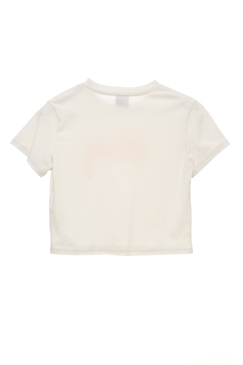 Washed White Stüssy Shadow Stock Slim Tee | YJZQVK-609