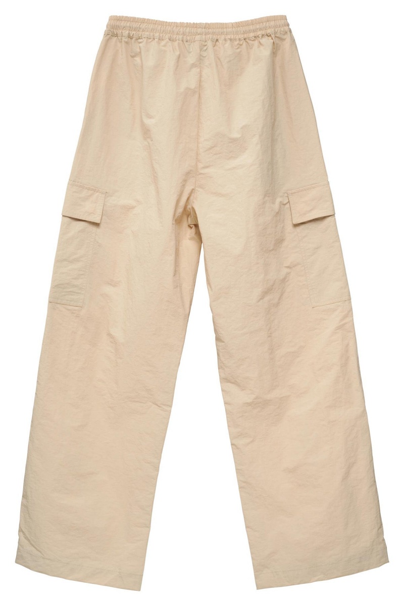 White Sand Stüssy Nylon Cargo Pant | FZKLGV-261