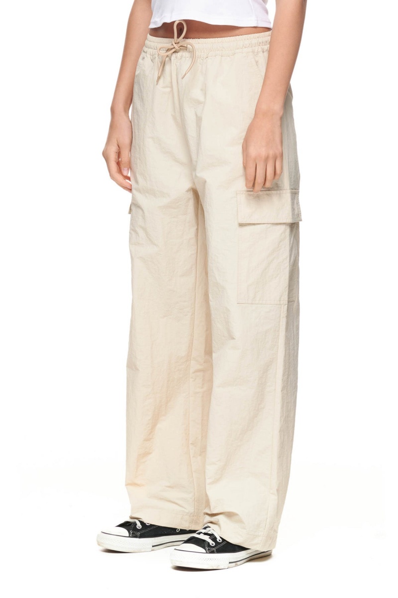 White Sand Stüssy Nylon Cargo Pant | FZKLGV-261