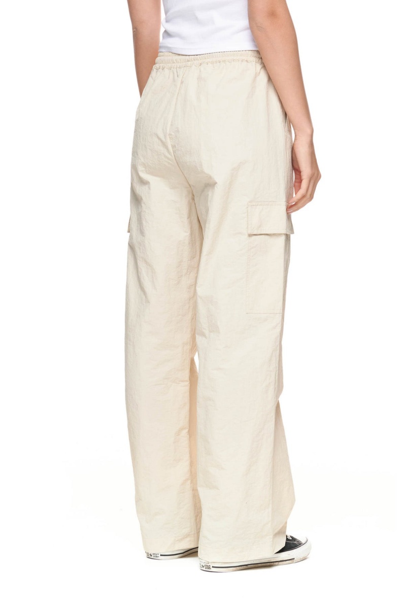 White Sand Stüssy Nylon Cargo Pant | FZKLGV-261