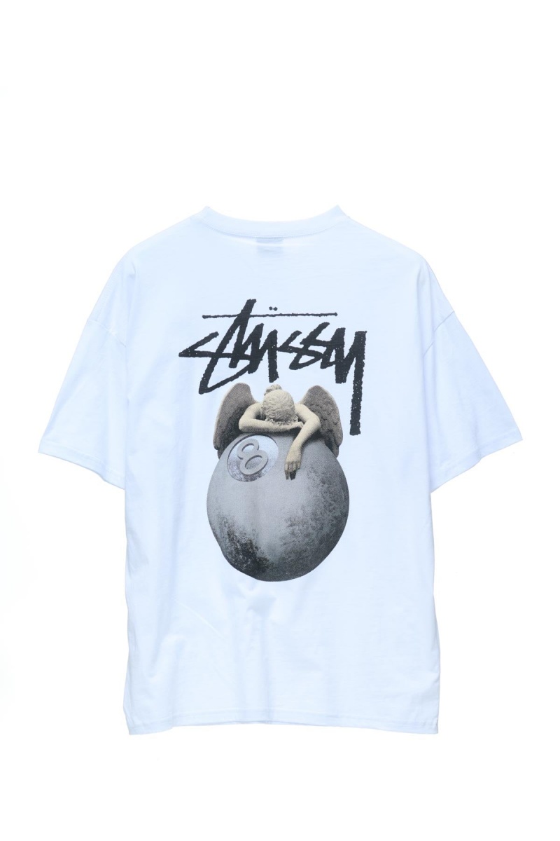 White Stüssy Angel Relaxed Tee | MDNRHT-862