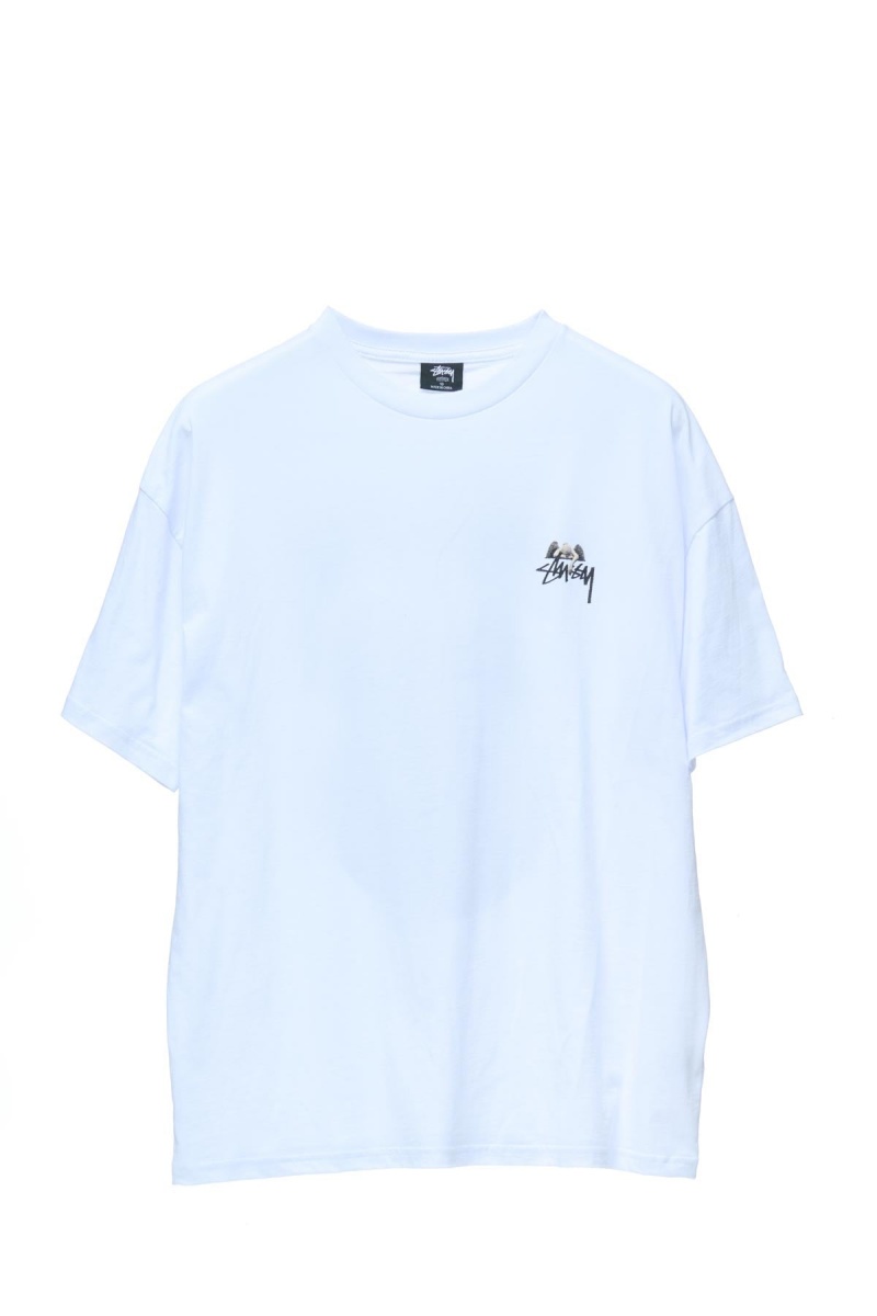 White Stüssy Angel Relaxed Tee | MDNRHT-862