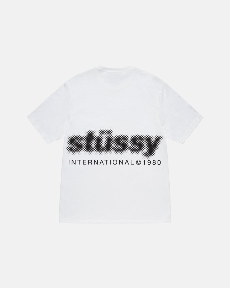 White Stüssy Blur Tee | UNYR2-1604