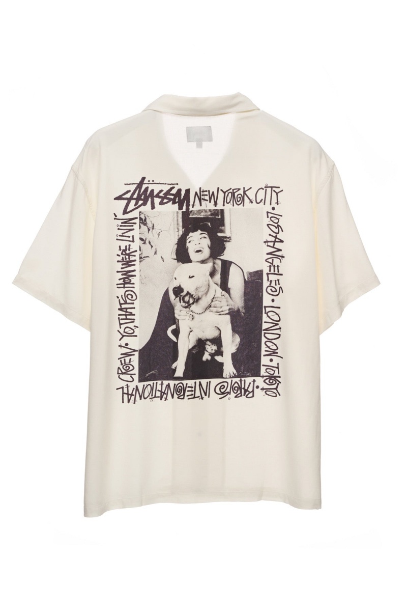 White Stüssy How We'Re Living Ss Shirt | JIRAVN-697