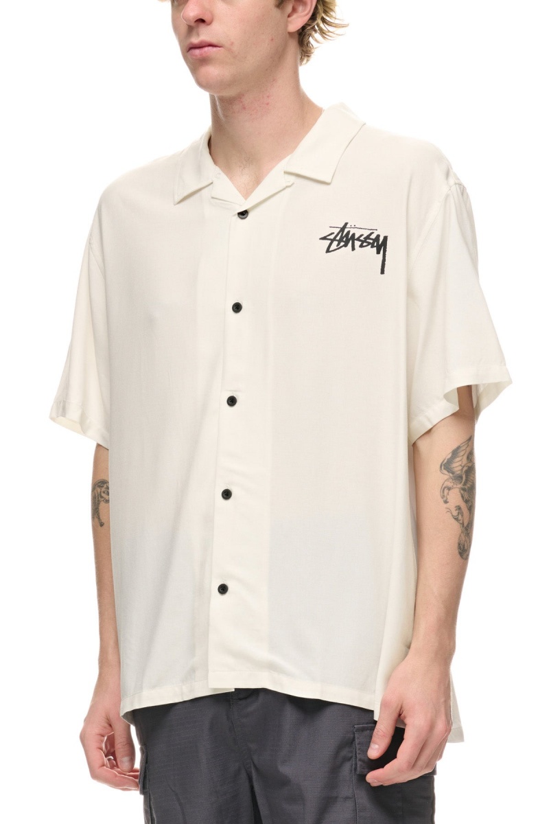 White Stüssy How We'Re Living Ss Shirt | JIRAVN-697