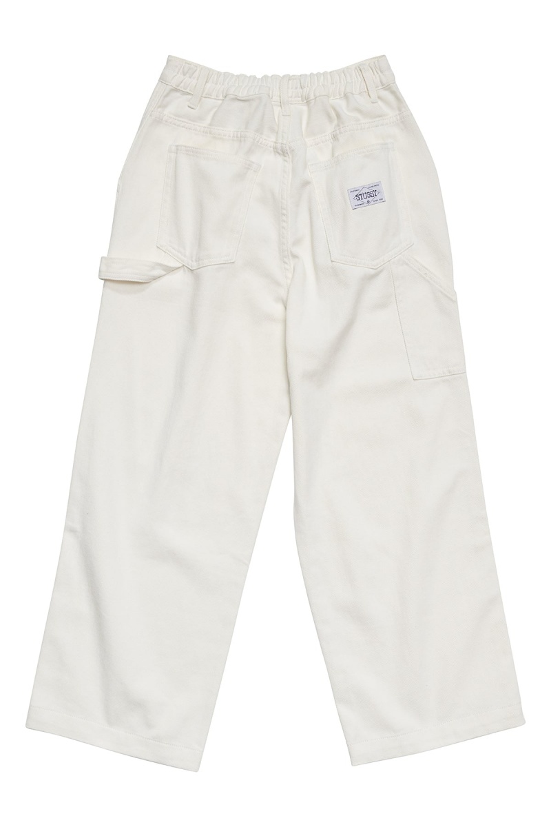 White Stüssy Nevada Denim Pant | AJQWDM-052