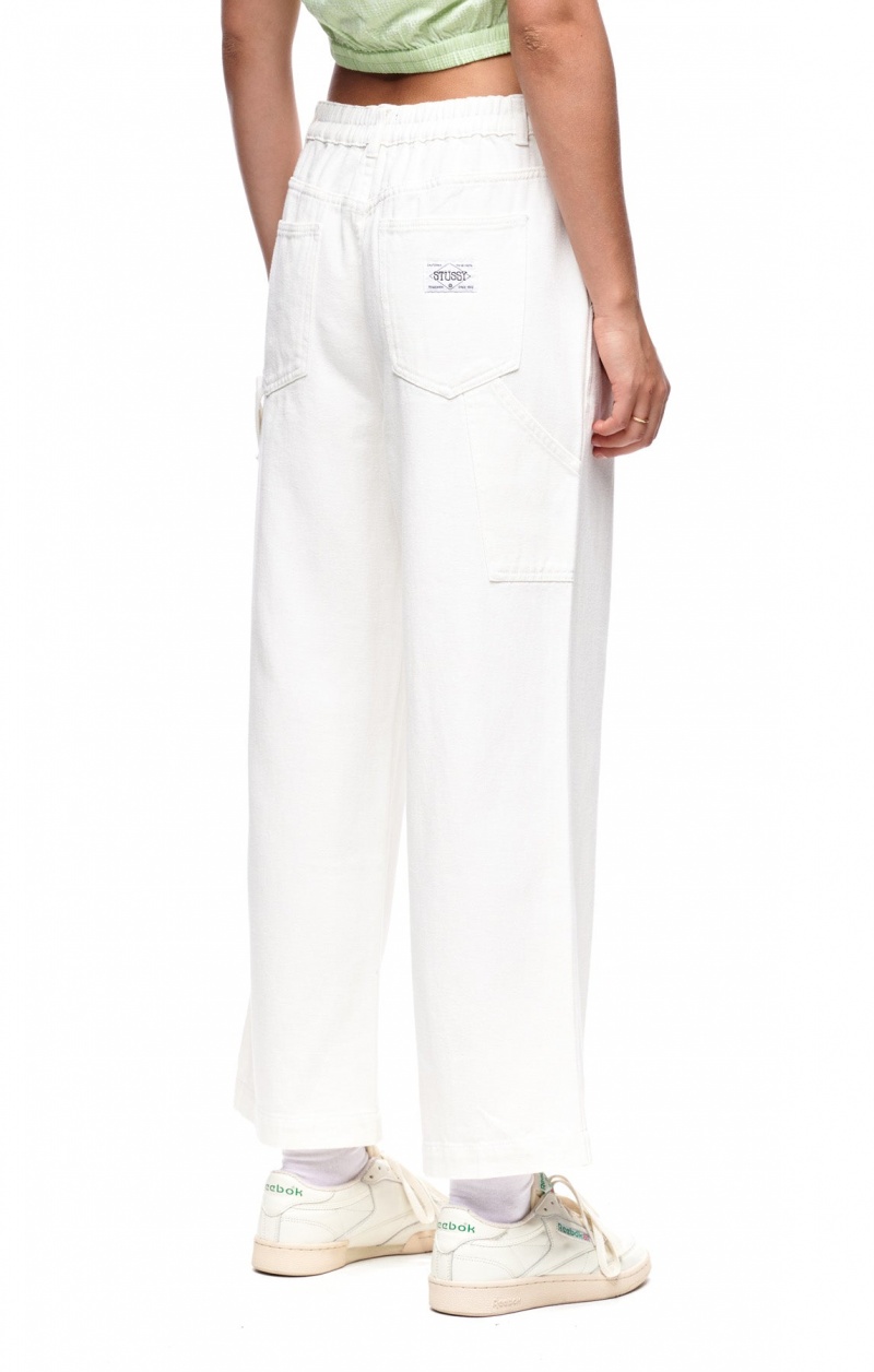 White Stüssy Nevada Denim Pant | AJQWDM-052