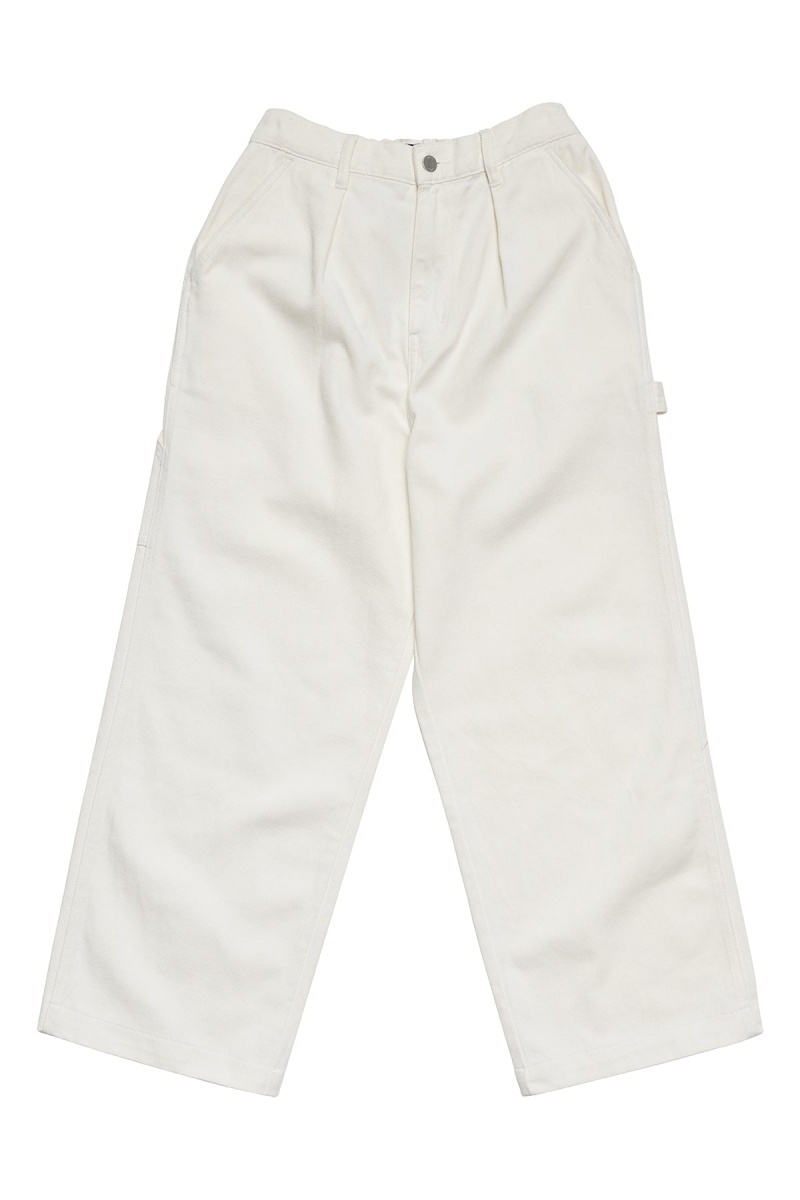 White Stüssy Nevada Denim Pant | AJQWDM-052