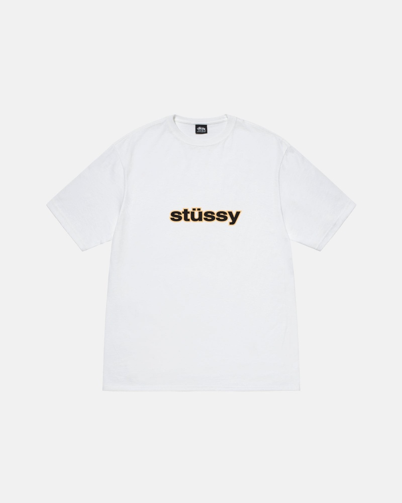 White Stüssy SS-Link Tee | DMQN9-2153