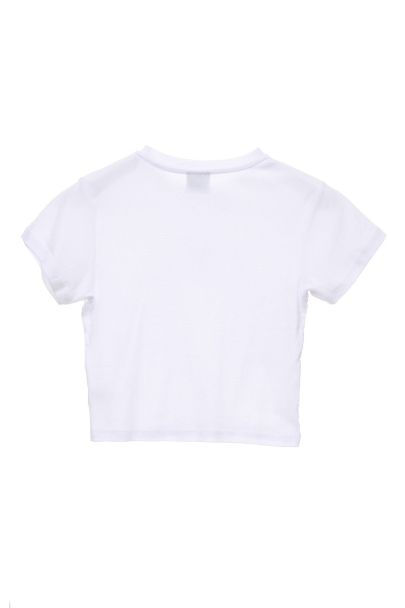 White Stüssy Seal Rib Tee | LVKGZJ-307