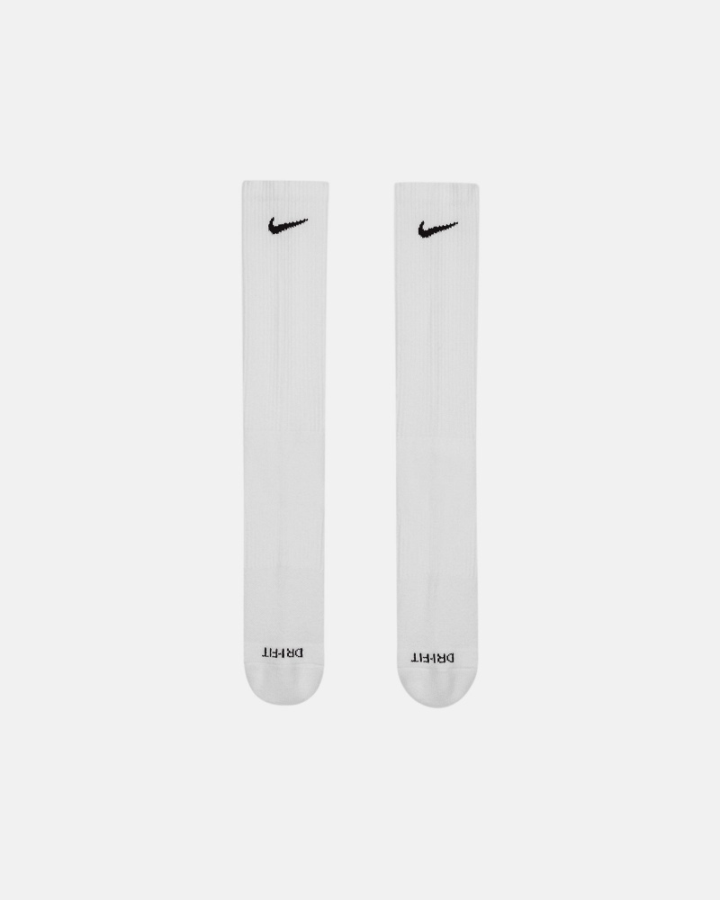 White Stüssy & Nike Dri-Fit Crew Sock Pack | QWGM3-7615