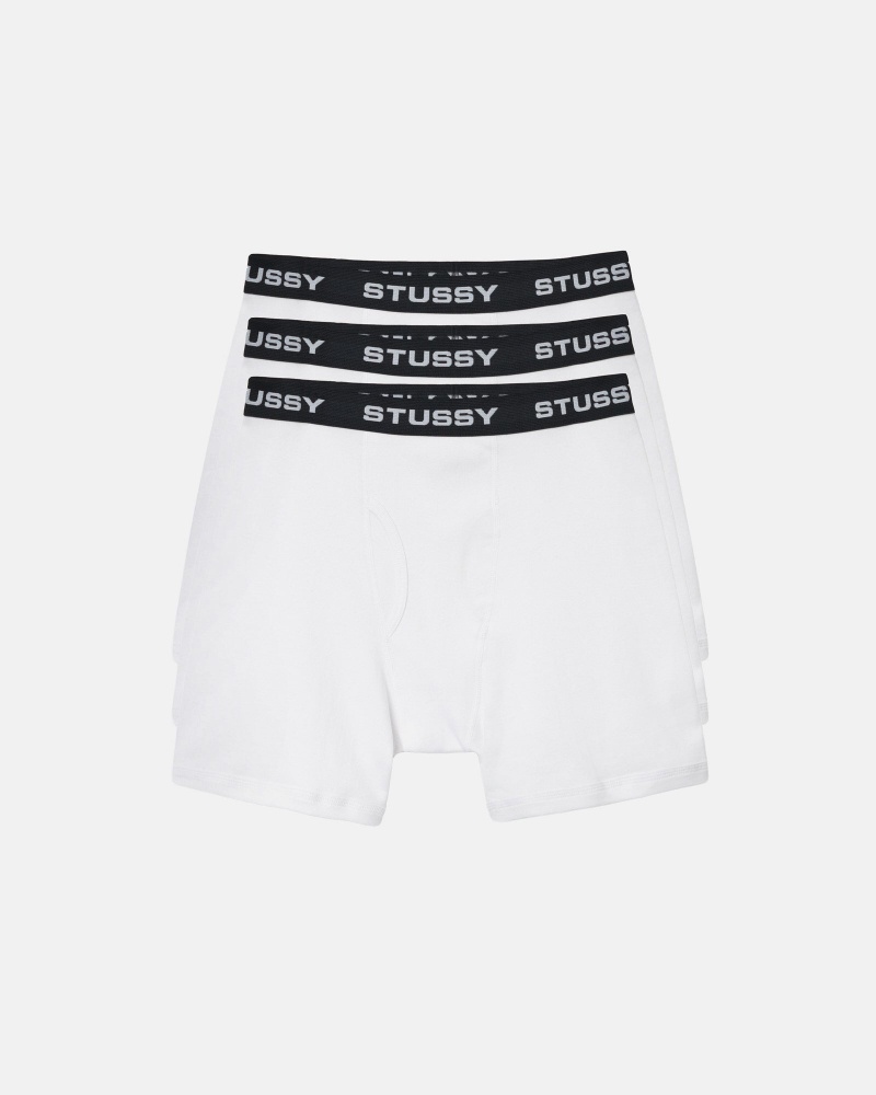 White Stüssy Stussy Boxer Briefs | VJLF8-6310