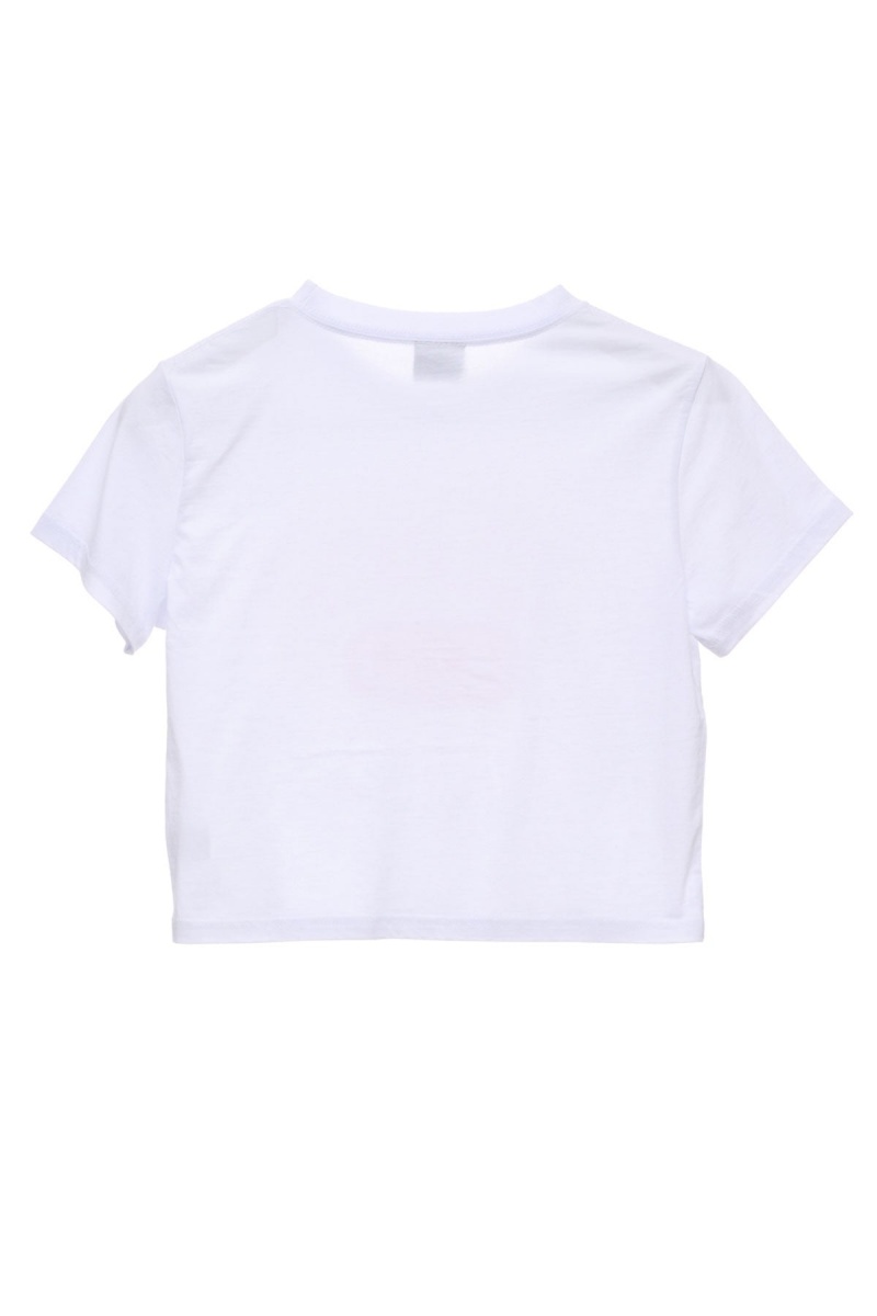 White Stüssy Stussy Crew Slim Tee | FMEHCL-348