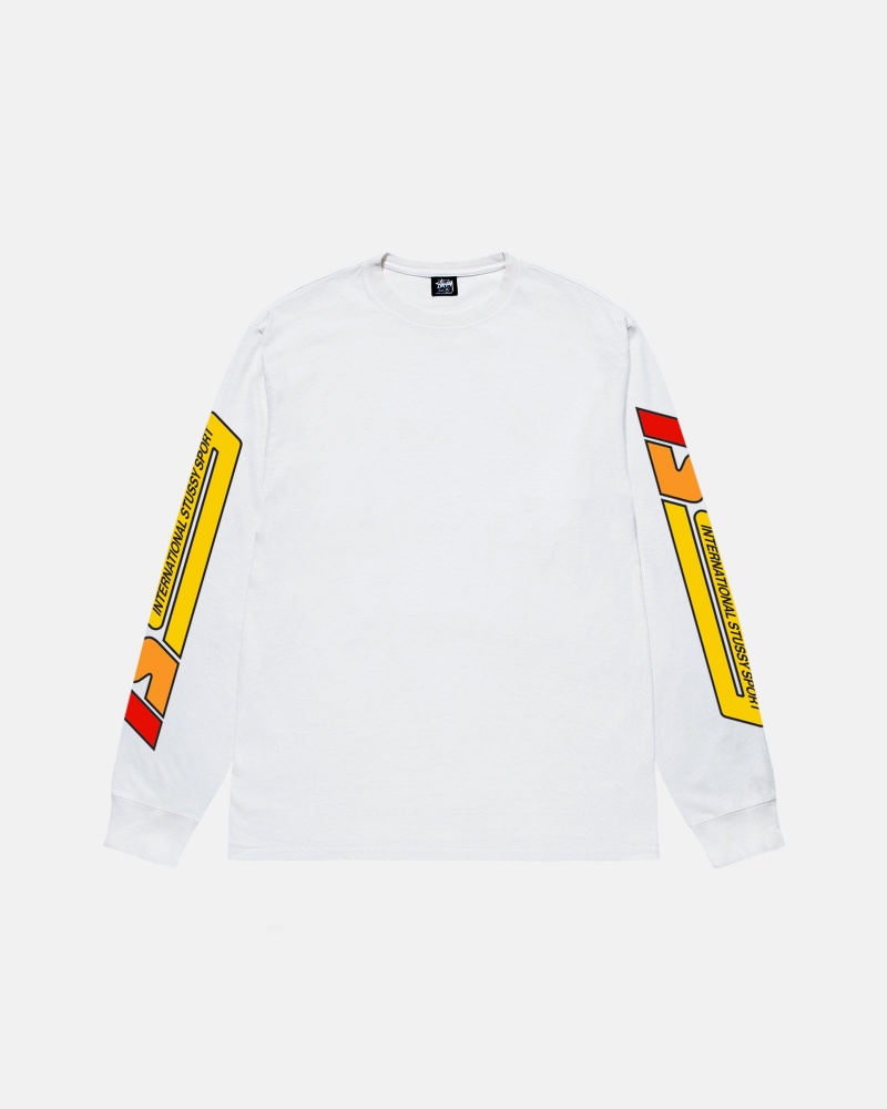 White Stüssy Stussy Sport LS Tee | KRJZ2-8513