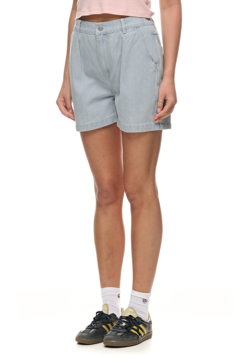 White Wash Denim Stüssy Nevada Denim Short | XDCYKE-812