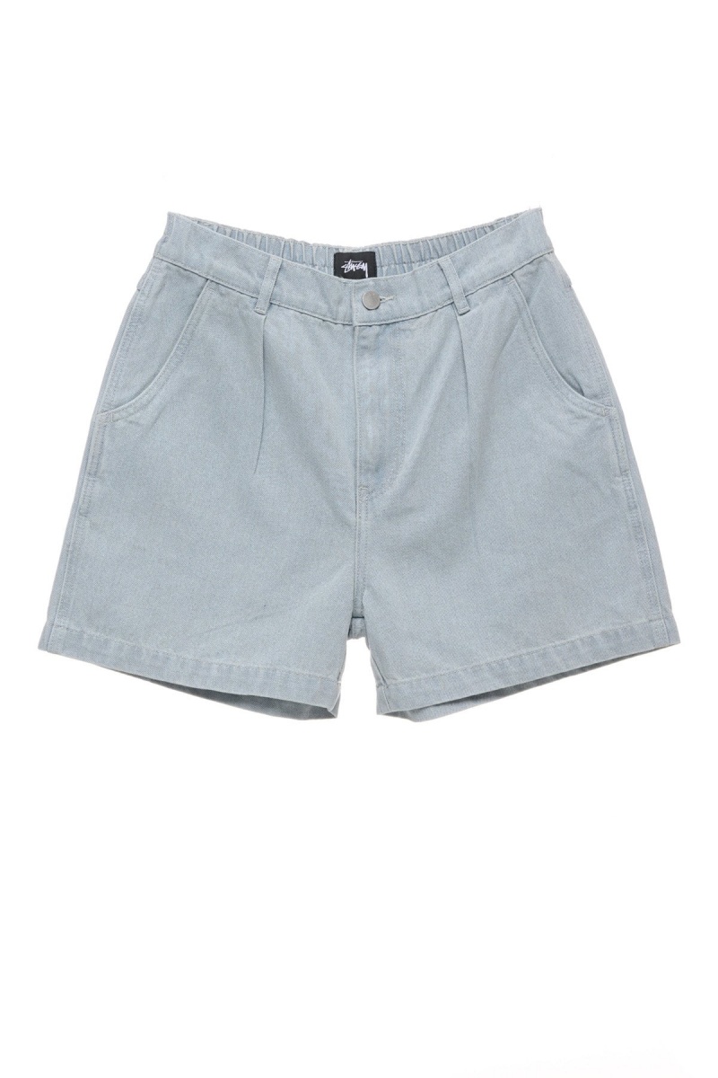 White Wash Denim Stüssy Nevada Denim Short | XDCYKE-812